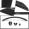 G-PLUS Rear High Wing Trunk Spoiler Compatible with Chevy Corvette C8 Models 2020-2024 Carbon Fiber Black