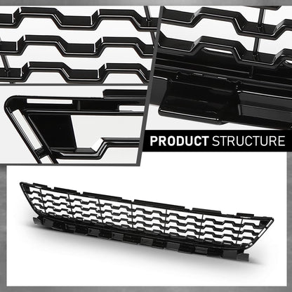 G-PLUS Front Center Bumper Grille, Compatible with BMW 740e M760i M760Li 2017-2019, Fit BMW 740i 750i 750Li 2016-2019, 51118092154, BM1036166