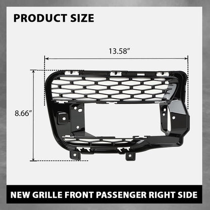 G-PLUS Grill Fog Light Cover Front Passenger Right Side Compatible with Land Rover Range Rover Sport 2014-2017