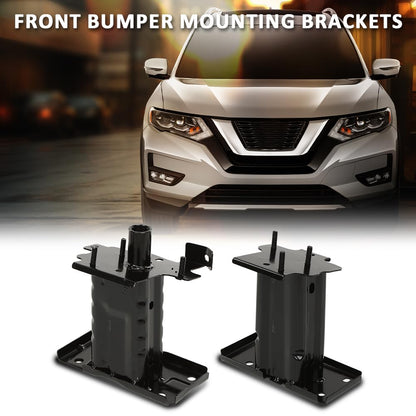 G-PLUS Front Bumper Mounting Brackets Left+Right Side Compatible with Nissan Rogue 2014-2019 622104BA0A, 622114BA0A, NI1066146, NI1067146