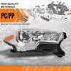 G-PLUS Headlight Assembly Right Side w/o LED Daytime Running Light Compatible with Toyota Tacoma 2016-2018 Fit Models Without Factory LED Daytime Running Light Only White