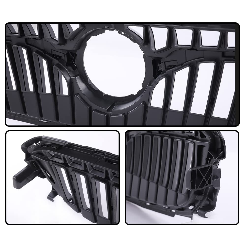 G-PLUS Front Bumper Grille Upper Black/Chrome Compatible with 2018-2020 Buick Regal TourX 39119344