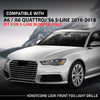 G-PLUS Pair Front Front Fog Light Grille Cover, Compatible with Audi A6 / A6 Quattro / S6 S-Line 2016 2017 2018, Left Driver & Right Passenger Side 2PCS, 4G0807648B, 4G0807647B