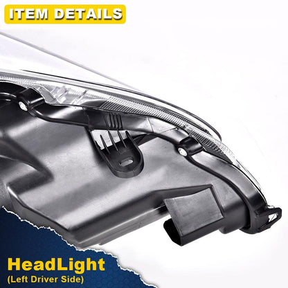 G-PLUS Headlights Compatible With 2013 2014 2015 Nissan Altima 4-Door Sedan Factory Style Automotive Halogen Model Headlamps,Black Driver Side(Left),faros delanteros