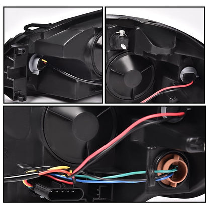G-PLUS LED Headlights Assembly Fit Chevy Monte Carlo 2006 2007/Chevy Impala 2006-2013/Chevy Impala Limited 2014-2016 DRL Corner Headlamps Clear Lens Black Housing Clear Reflector,faros delanteros