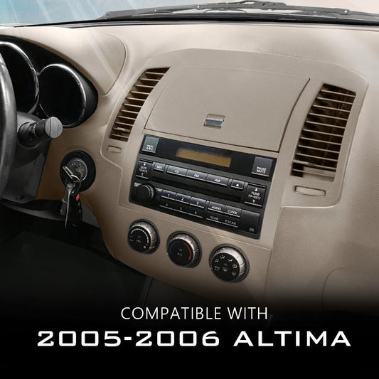 G-PLUS Center Dash Radio Bezel w/Storage Vents Glove Box Compatible with Nissan Altima 2005-2006