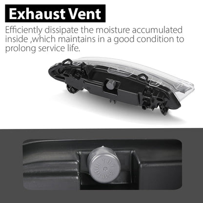 G-PLUS LED Left Fog Light DRL Daytime Running Lamps, Compatible with W204 X204 W216 W218 W221 W251 2008-2014, LH Driver Side, 2218201756, A2218201756