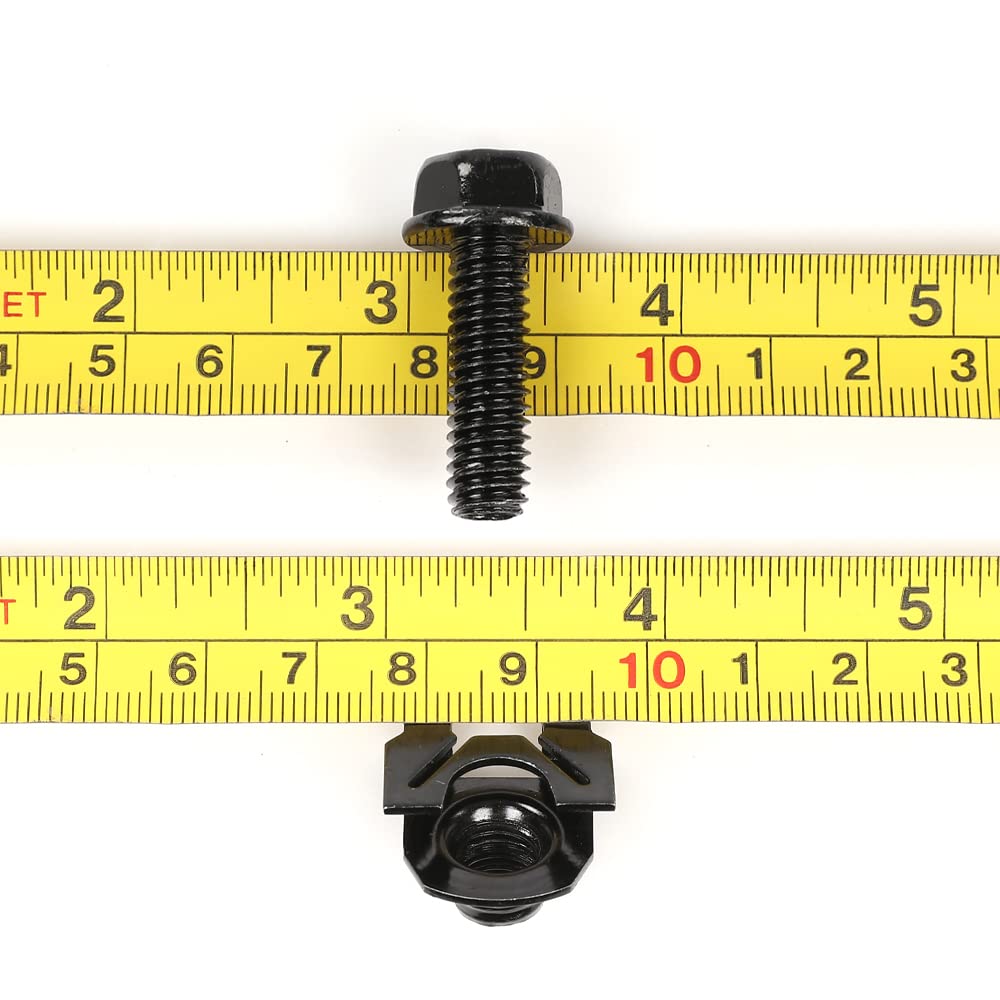 G-PLUS Front Shock Lower a Arm Mounting Bolts & Special U Nuts Hardware 8pcs Black Compatible with 1955-2007 GM