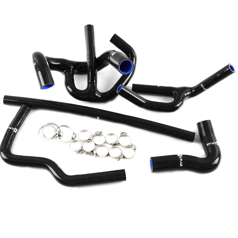 G-PLUS Silicone Radiator Coolant Pipe Hose Kit Clamps Compatible With 1990-2000 MINI COOPER 1.3L,Black
