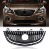 G-PLUS Front Bumper Grille Radiator Gloss Grid Grill Compatible with Buick Envision 2015 2016 2017 Black Mesh Grille