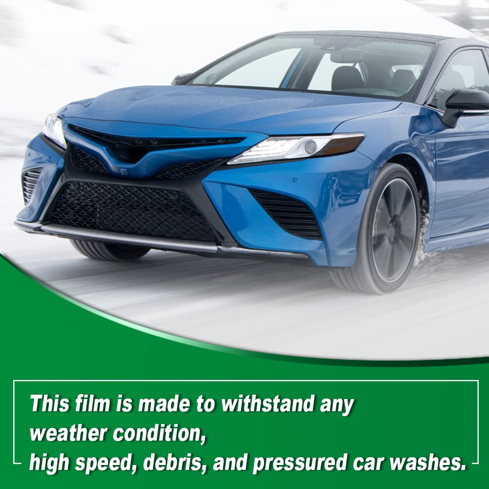 G-PLUS Headlights Precut Tint Cover Smoke Compatible with 2018-2022 Toyota Camry,Front Side Reflector Tint 2Pcs
