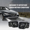 G-PLUS 2x Front Bumper Fog Lights Compatible with BMW 7er Facelift F01 / F02 LCI (ab Baujahr 07/2012) 63177311287, 63177311288 Fog Lamp Accessories neblineros para autos delantero faros antiniebla