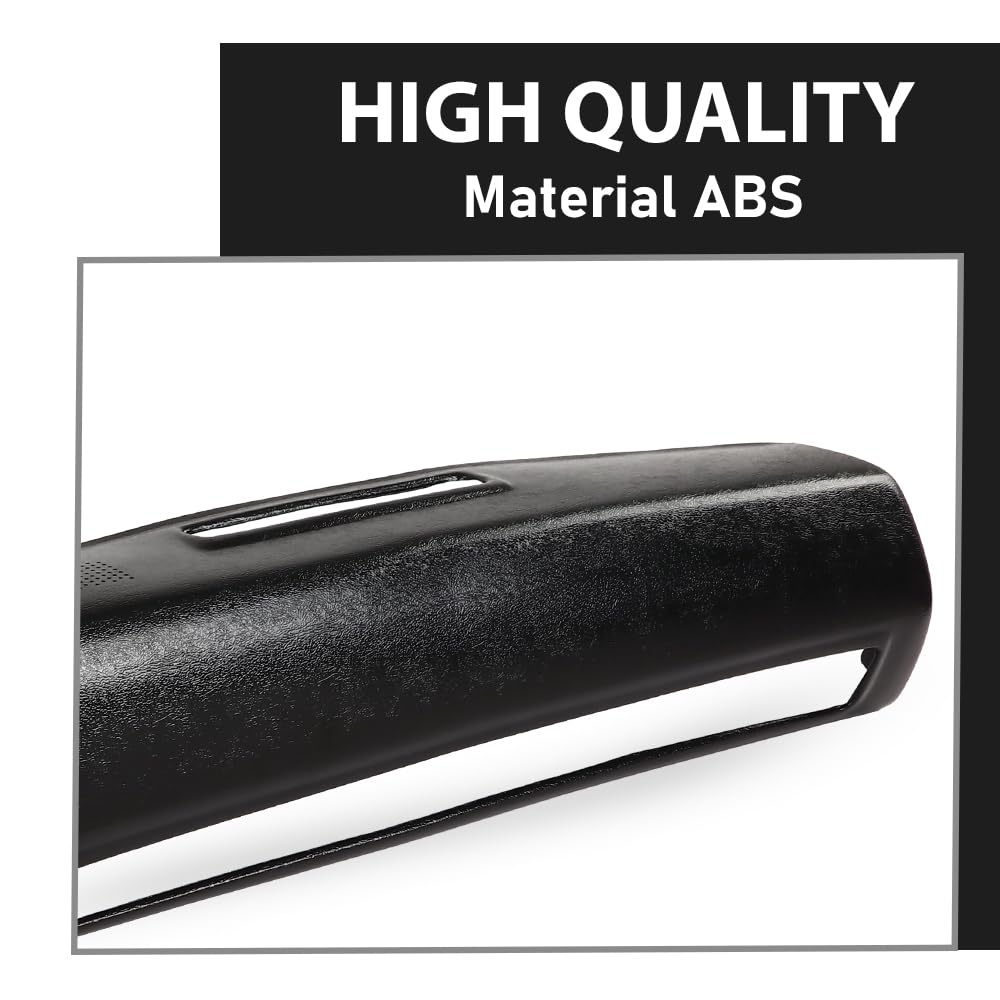 G-PLUS Dashboard Dash Cover Compatible with Chevy GMC Trucks 1973-1980 Black ABS Plastic