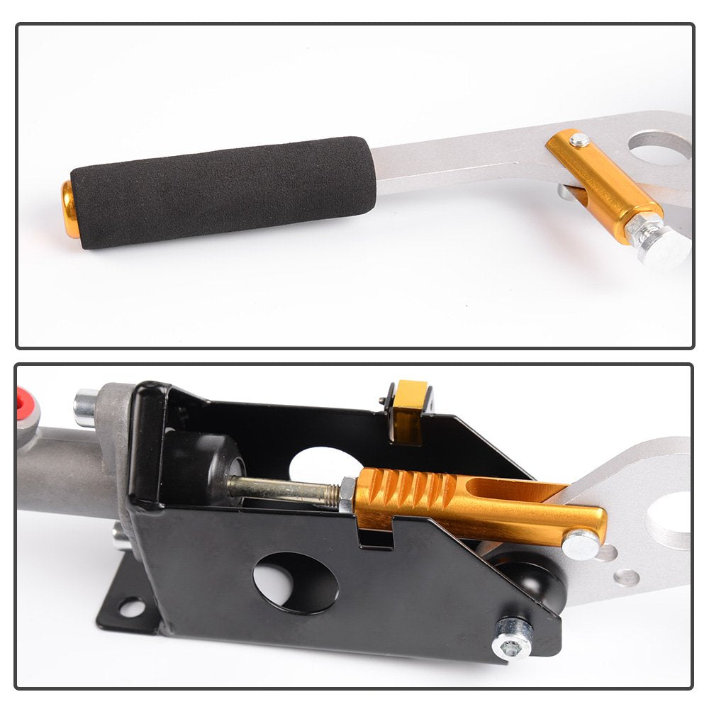 G-PLUS Hydraulic Handbrake Ebrake Racing Parking Emergency Brake Lever Handle Foam Gold