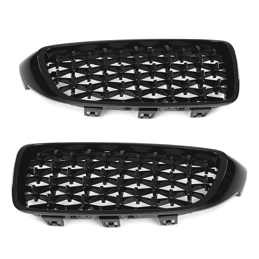 G-PLUS Front Upper Grille Compatible with BMW 4 Series F32 F33 F36 F82 2014 2015 2016 2017 2018 Glossy Black