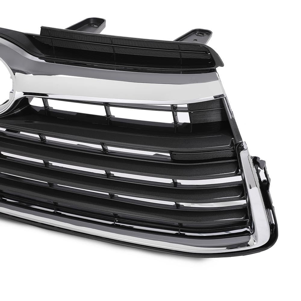 G-PLUS Chrome Front Bumper Upper Grill Grille ABS Compatible with 2014-2016 Toyota Highlander