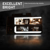 G-PLUS LED Headlights Assembly w/Bulbs Fit GMC C1500 K1500 Yukon 1994-1999, Fit GMC C2500 C3500 K2500 K3500 1994-2000, Left & Right Headlamps Assembly, Clear Lens Black Housing Amber Reflector