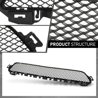 G-PLUS Front Lower Bumper Face Bar Grille, Compatible with Benz C300 C400 2015-2018, 2058850423, MB1036144