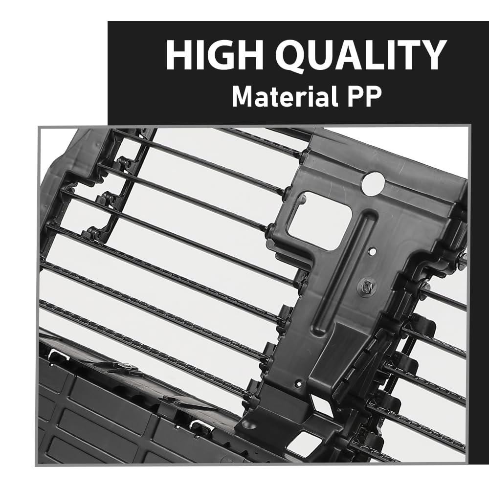 G-PLUS Radiator Shutter Assembly, Compatible with Ford Edge SE SEL Sport Titanium 2.0L 3.5L 2015-2018, FT4Z8475A，FT4Z-8475-A