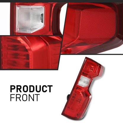 G-PLUS Rear Right Tail Light Assembly Compatible with Chevy Silverado 1500 2019-2023, Fit Chevy Silverado 2500HD 3500HD 2020-2023, Fit Halogen Type Only, 84554657 GM2801308, Red Lens