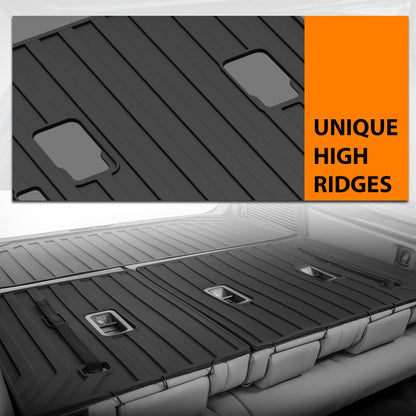 G-PLUS TPE Floor Mats Fit Subaru Ascent 2019-2026 3rd Row Truck Accessories Cargo Liners All Weather Protection 2PCS Black Alfombras para Carro