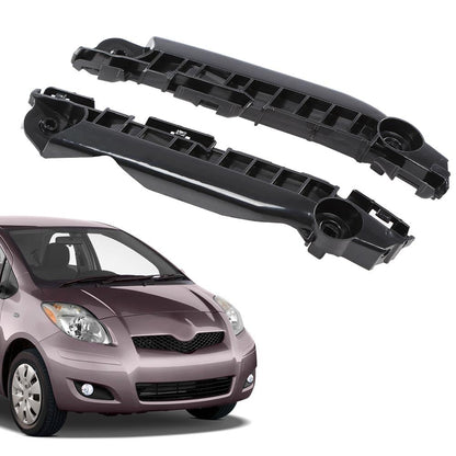 G-PLUS Front Left & Right Side 1pair Bumper Brackets Compatible with Toyota Yaris Hatchback 2007-2011 525350D040, 525360D040, TO1033115, TO1032115
