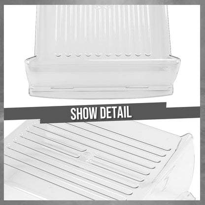 G-PLUS Upper Crisper Pan Drawer Compatible with Frigidaire Refrigerator Models FRS6LR5EB6 240351005, 240351062 Clear