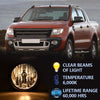 Bumper Fog Lights Compatible For Ford Expedition 2007-2014 & Ranger 2008-2011 Driving Lamps Replacement Assembly with H10 12V 42W Bulbs-1 Pair (Clear lens)