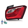 G-PLUS Tail Light Lamp Right Passenger Side w/Bulbs Compatible with Chevy Equinox 2018-2020 (4-Door Sport Utility) GM2805132, 19418087 Red Lens Luces Traseras Rear Brake Lamps Assembly