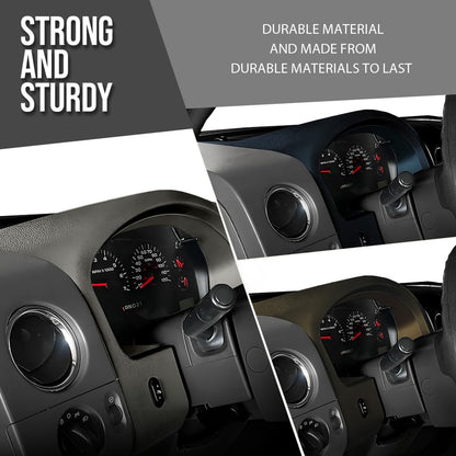 G-PLUS Dash Bezel Trim Instrument Cluster Cover Panel Compatible with Ford F150 2004-2008/Fit Lariat models Gray