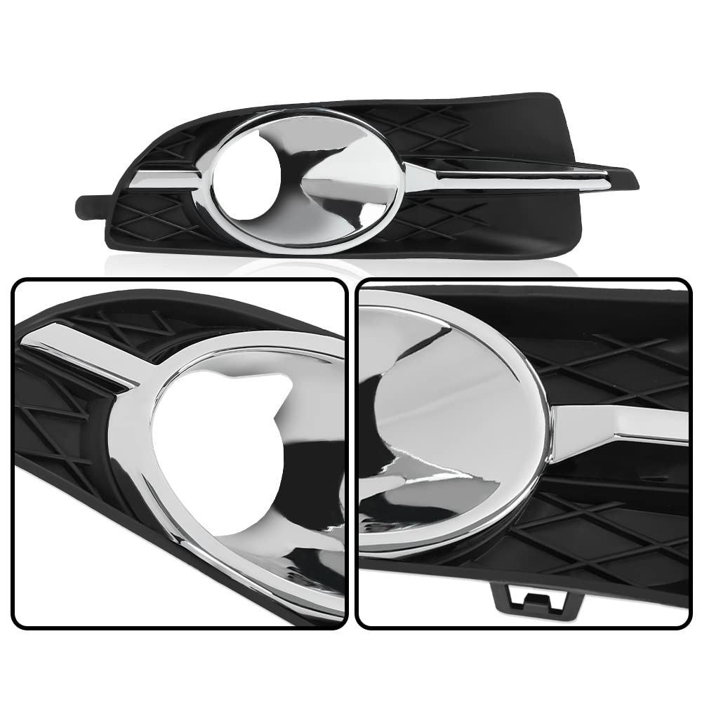 G-PLUS Fog Light Lamp Trim Bezel Cover Compatible with Buick Lacrosse 2010 2011 2012 2013 /Fit Buick Allure 2010 Fog Light Cover Trim 20859108 GM1039120 20859107 GM1038131
