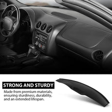 G-PLUS Upper Dash Pad Panel for Chevy Camaro Pontiac Firebird 1997-1999 Black Close-up View