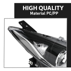 G-PLUS Headlight Assembly for Mazda 3 2014-2016 Sedan Clear Lens Black Housing Product Specifications