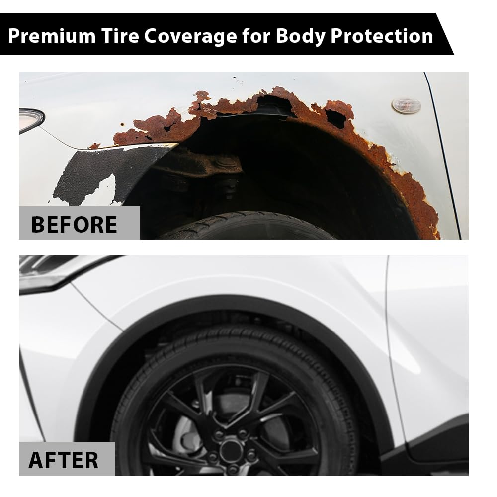 G-PLUS Fender Trim Set Front Wheel Opening Molding Compatible with Toyota CHR 2018-2022 Front Driver and Passenger Side 75601F4010 75602F4010 TO1291115 TO1290115