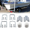 G-PLUS Boat Trailer Galvanized Universal Guide Pole and Post Mounting U Bolt Kit Boat Trailer Guides