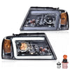 G-PLUS LED DRL Headlights Assembly, Fit Ford F150 2004-2008/Lincoln Mark Lt 2006-2008(NOT Fit 2004 F150 Heritage/Flareside Beds), Smoky Lens Chrome Housing Amber Reflector Headlamps faros delanteros