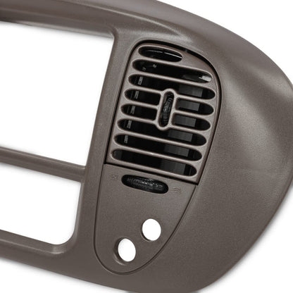 G-PLUS Dash Pad Bezel Graphite & Center Dash Radio Bezel Fit Ford F150 / Ford Expedition 1997-2003 Brown