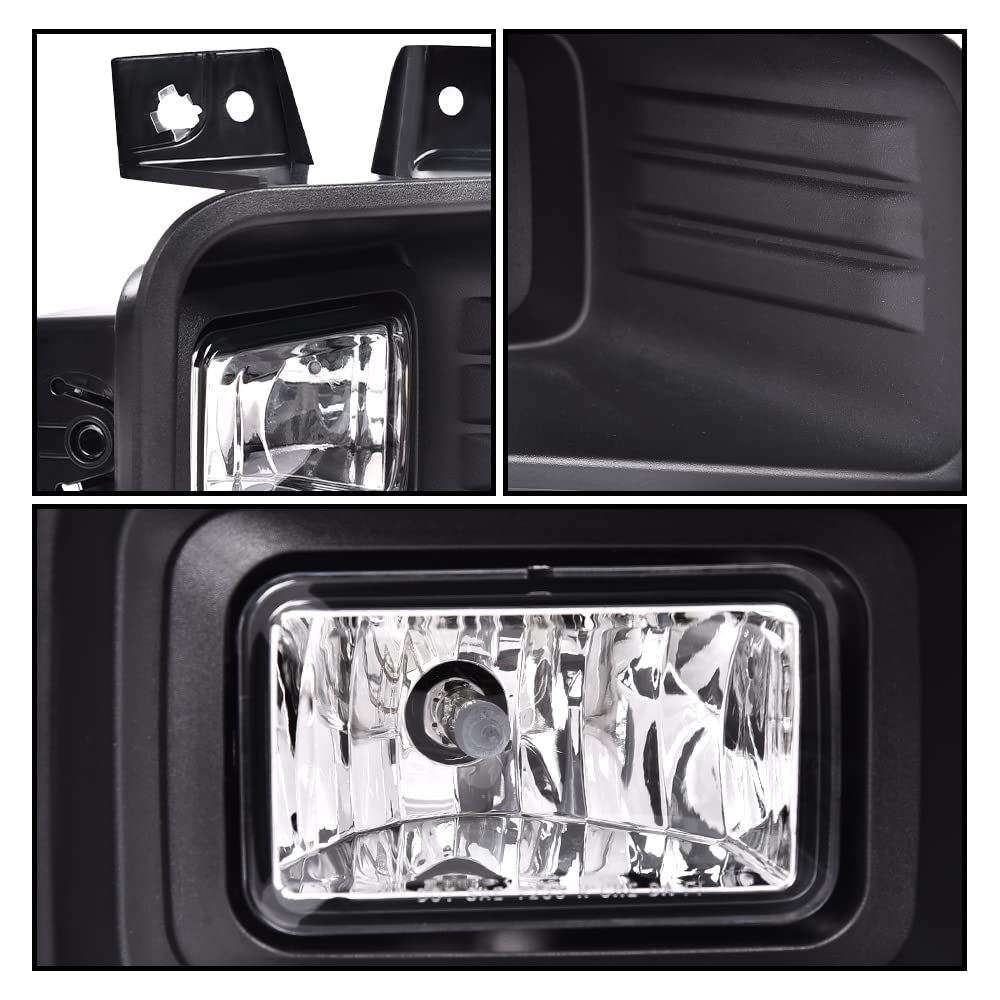 G-PLUS Fog Light Assembly Compatible with Ford F150 Pick Up 2018 2019 2020 Halogen Driver & Passenger Side Fog Lamps JL3Z15201A JL3Z15200A FL3Z15200B FL3Z15201B