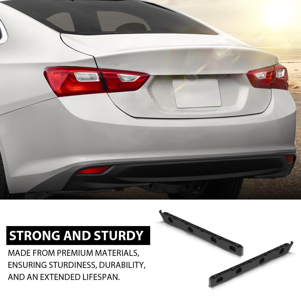 G-PLUS 2PCS Rear Bumper Guide Bracket, Compatible with Chevy Malibu 2016-2021, 84047940, 22976495