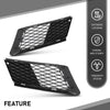 G-PLUS Pair Bumper Grille Compatible with BMW 328i/328xi xDrive Base Coupe 2-Door 2007-2010,BM1036121, BM1036122, 51117154720, 51117154719,BM1036122,51117154720 Black
