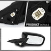 G-PLUS Power Mirror Driver and Passenger Side Compatible with Honda Accord 4-Door 2003-2007 Manual Folding 3-Pin HO1320152 HO1321152 76250SDAA13ZA 76200SDAA13ZA Glossy Black