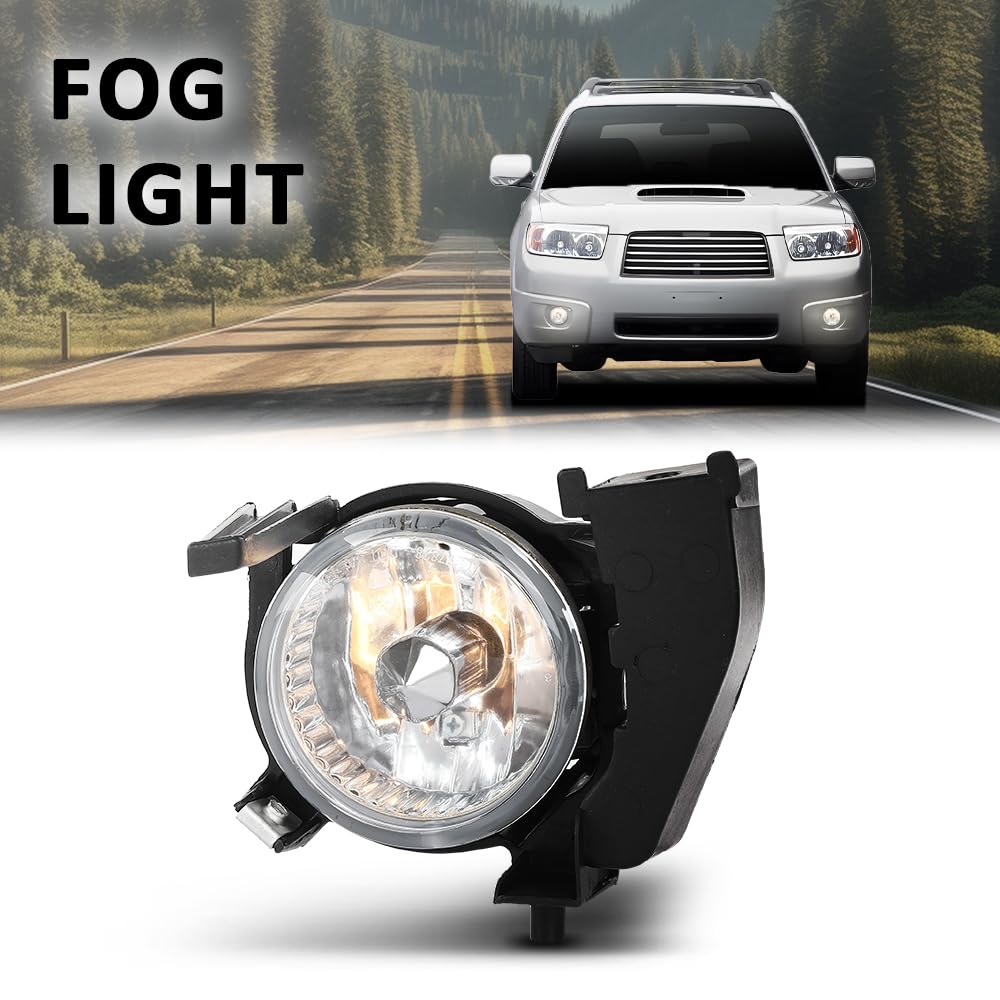 G-PLUS Left Front Fog Light Assembly Driving Lamp Compatible with Subaru Forester 2006-2008 84501SA190