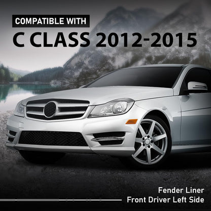 G-PLUS Fender Liners Front Driver Left Side Compatible with Benz C250 C300 C350 2012-2014 2046906030, MB1248173