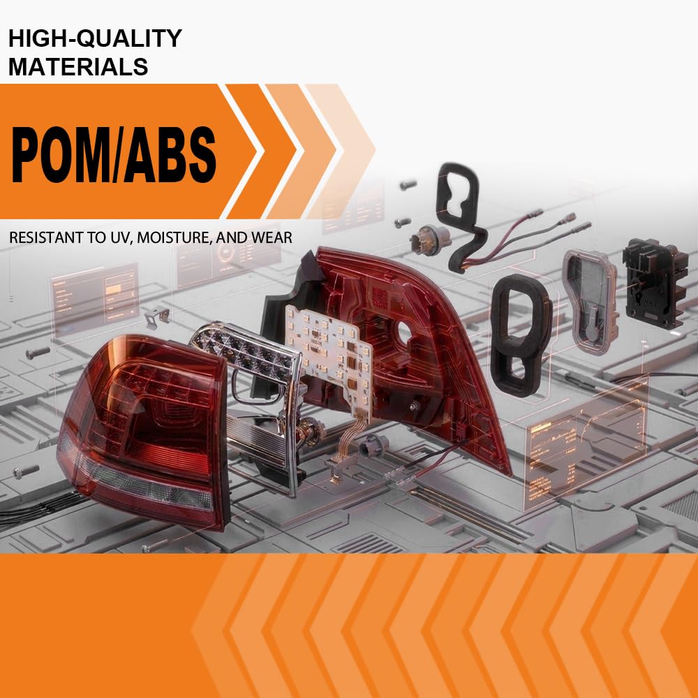 G-PLUS LED Tail Light Right Compatible with VW Touareg 2013-2016 Red