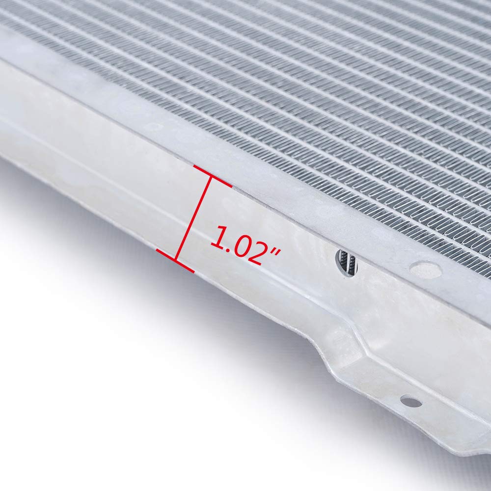 New Radiator Compatible for Dodge Ram 3500 2500 1500 ST SLT 3.7 V6 4.7 5.7 5.9L V8 2002-2008 Aluminum