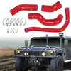 G-PLUS Red Radiator Hose Set Fit for HMMWV & Humvee 12339160 12339159 12339162 12340046