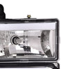 G-PLUS LED DRL headlights, Compatible with 1994 1995 1996 1997 1998 1999 GMC C1500 K1500 Yukon bumper Headlamp, Clear lens Chrome Housing Clear Reflector