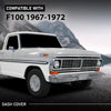 G-PLUS Dashboard Cover Compatible with Ford F100 1967-1972 Dash Cover Black