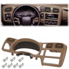 G-PLUS Dash Trim Bezel Cover Single Din Fit Chevy Blazer S10 GMC Jimmy S15 Sonoma 1998-2004 Dashboard Radio Panel 15013761 (Beige)