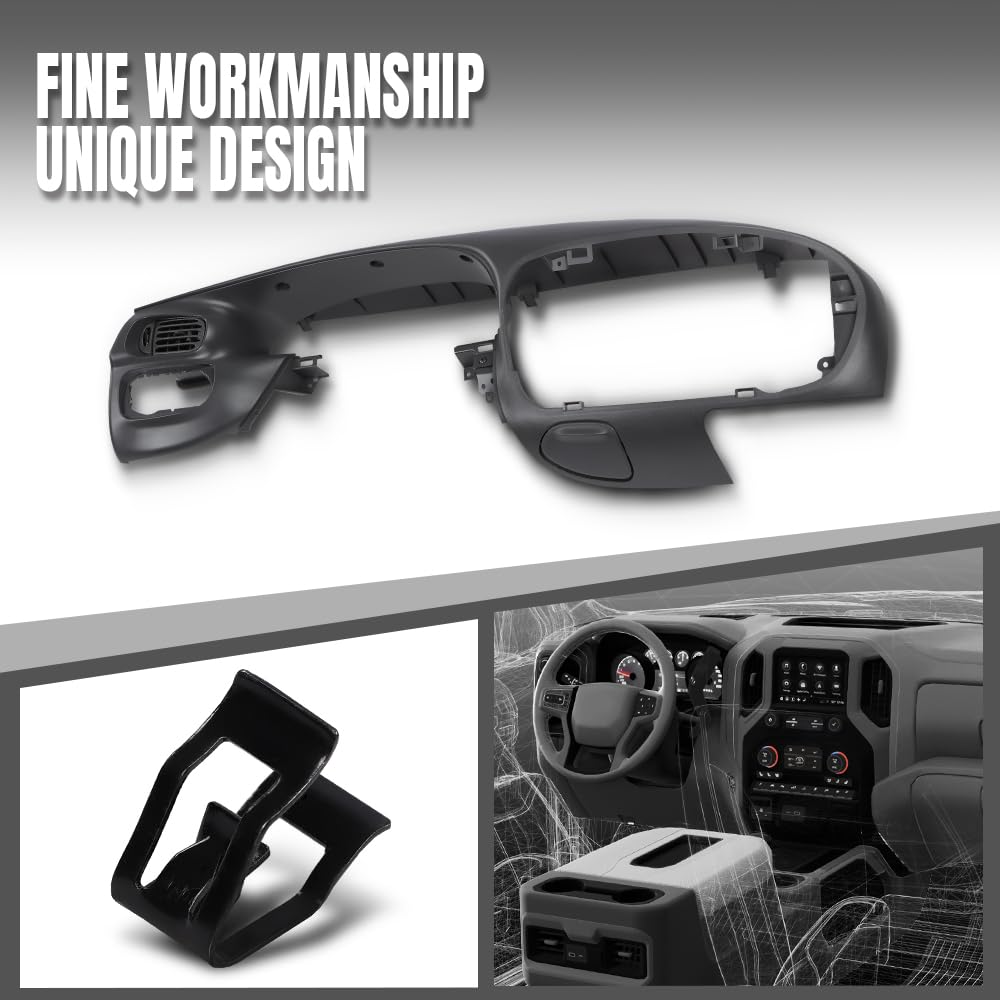 G-PLUS Dash Pad Bezel Graphite Compatible with Ford F150 /Ford Expedition 1997-2003 Graphite gray